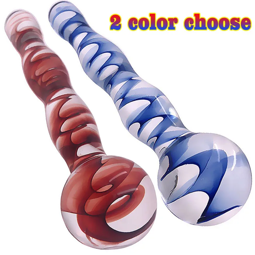 Фаллоимитатор из хрустального стекла Анальный расширитель точки G мастурбатор