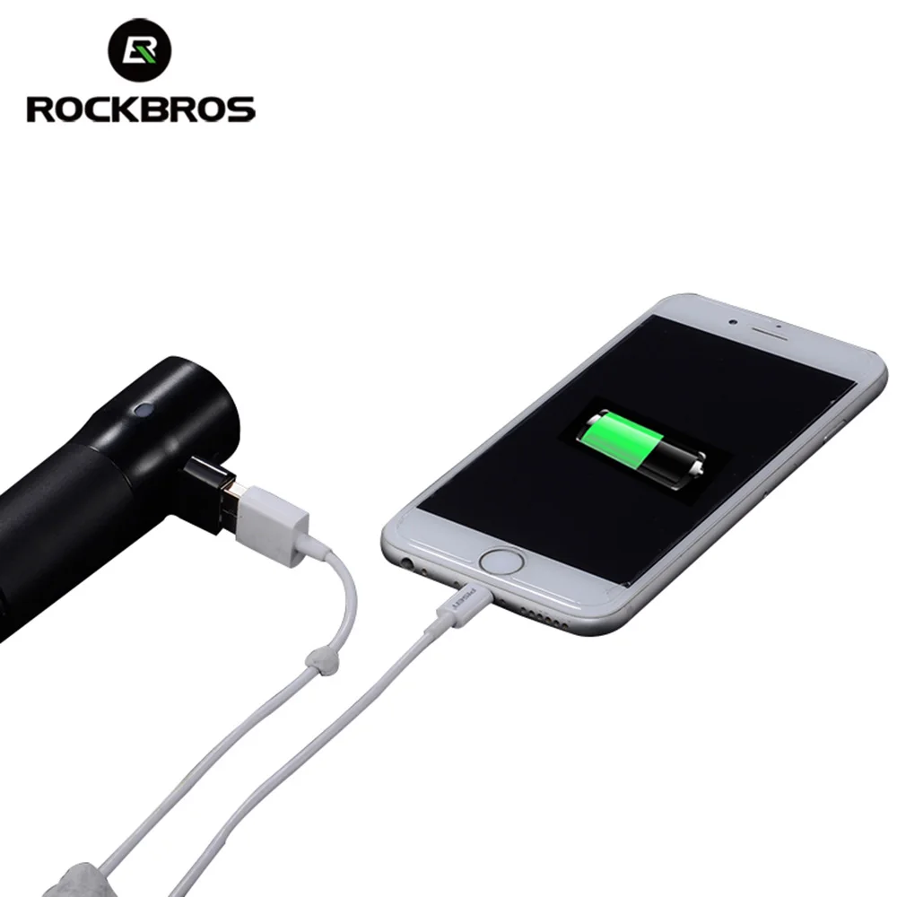 ROCKBROS 700 люмен USB Перезаряжаемый велосипедный светильник флэш внешний аккумулятор