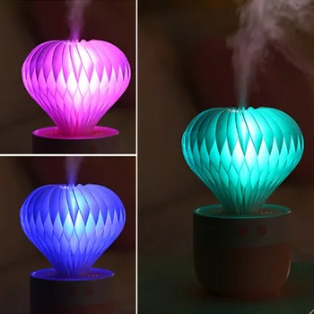 

150ml Mini USB Humidifier Colorful LED Night Light Ball Cactus Ultrasonic Humidifier Mist Maker Mini Household Air Purifier