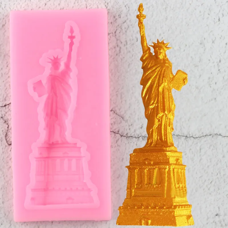 Sugarcraft Statue of Liberty Silicone Molds Cake Decorating Tools Border Fondant Mold Candy Clay Chocolate Gumpaste Moulds | Дом и сад