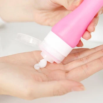 

1Pcs Portable Silicone Refillable Bottle Traveler Packaging Lotion Point Shampoo Container Press Bottle Makeup Tools 30/60/89ML