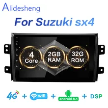 2G+ 32 DSP 2 Din Android 8,1 GO автомобильный dvd мультимедийный плеер gps для Suzuki SX4 2006 2007 2008 2009 2010 2011 2012 navigatio WiFi BT