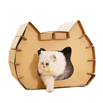 

Cat Shape Corrugated Paper Cat Toy Large Size Cat Scratcher Cats Scratch Board Grinding Nails Interactive Protecting Furniture
