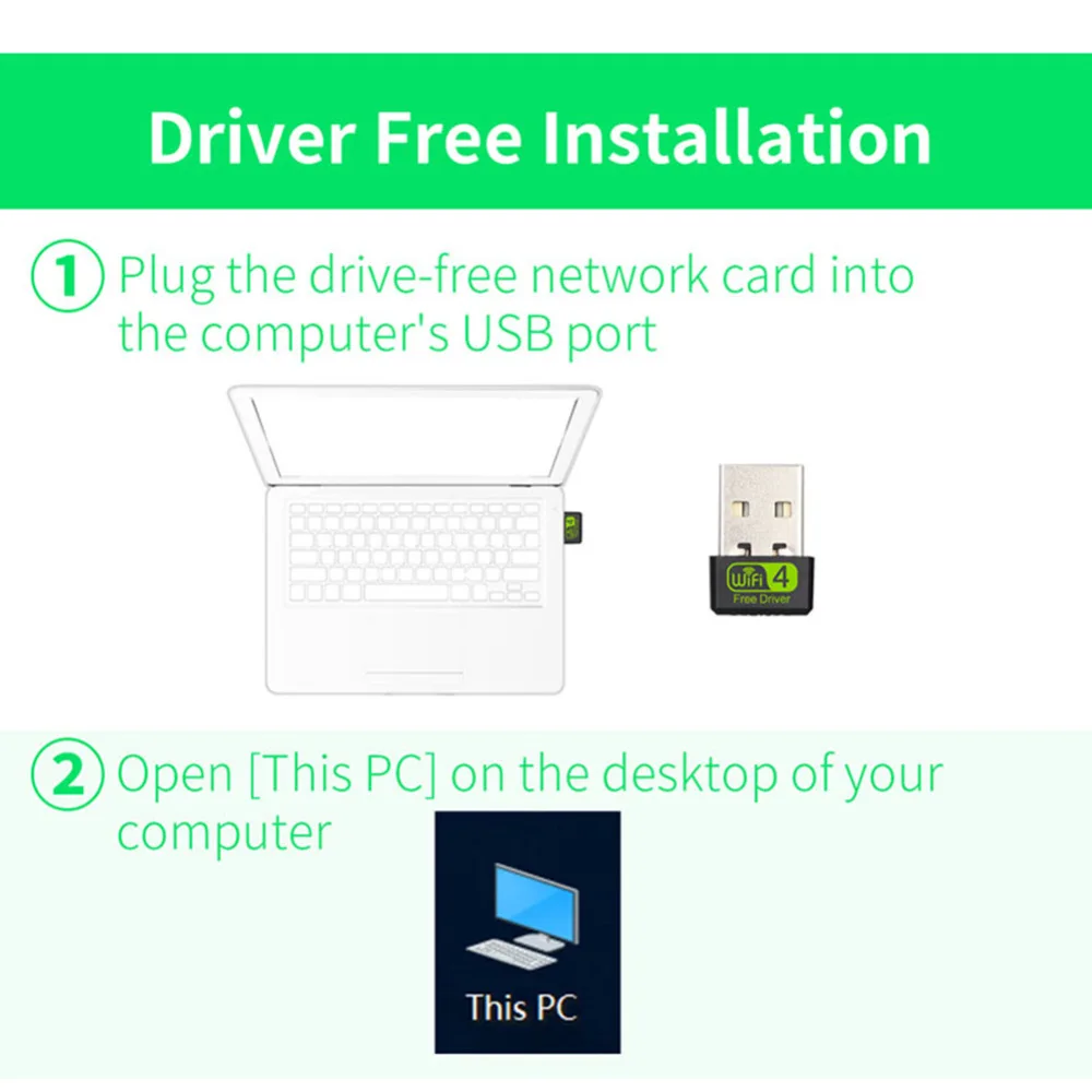 USB Wifi адаптер Бесплатный драйвер 150 Мбит/с Wi fi адаптер Ethernet PC WiFi Dongle 2,4G сетевая карта Antena Wi Fi приемник для Windows