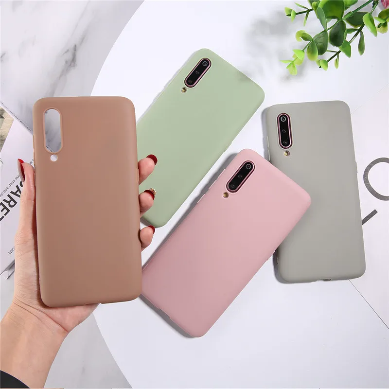 

For Xiaomi 9SE 8 Lite SE Redmi 6A 7A 7 Pocophone F1 Note5A prime Note 6 5 Pro Note7 Clear TPU Solid Back Cover Silicon Case