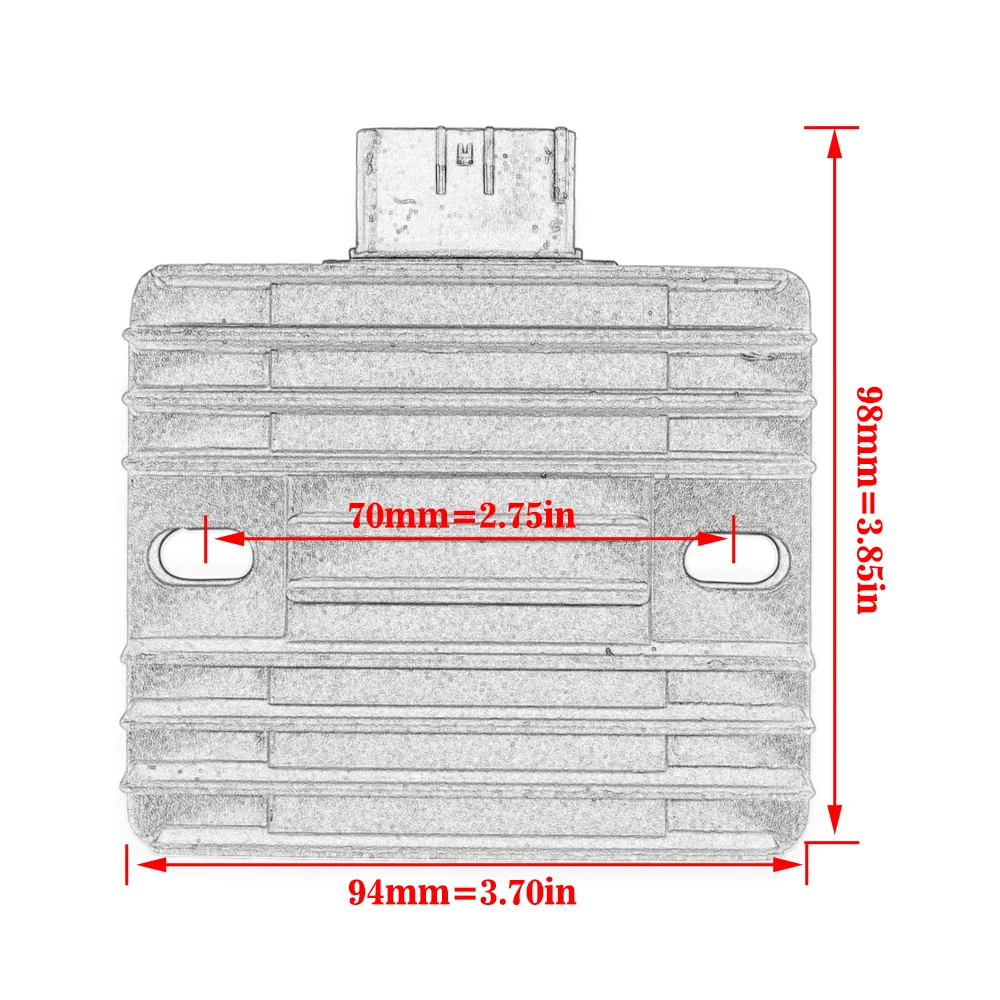 

Motorcycle Regulator Rectifier Fit for Yamaha YZF R6 YFM660 Grizzly YFM700 Raptor YXR450 YXR660 Rhino YFZ450 WR250R WR250X SR400