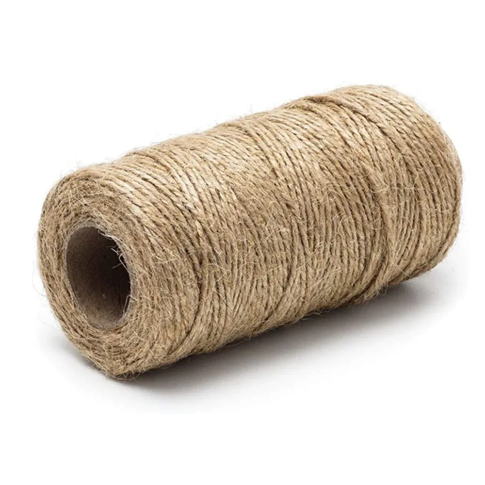 About 55 yd SUNTQ Natural Jute Twine Macrame Best Arts Crafts Gift Twine Christmas Twine DIY Industrial Packing Materials Durable String for Gardening Applications 5mm x 50m 