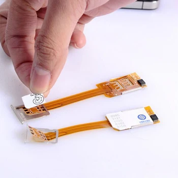 

1Pcs Smartphone SIM Card Adapter For iPhone 5 5S 5C 6 Portable Dual SIM Card Adapter Converer Single Standby Flex Cable Ribbon