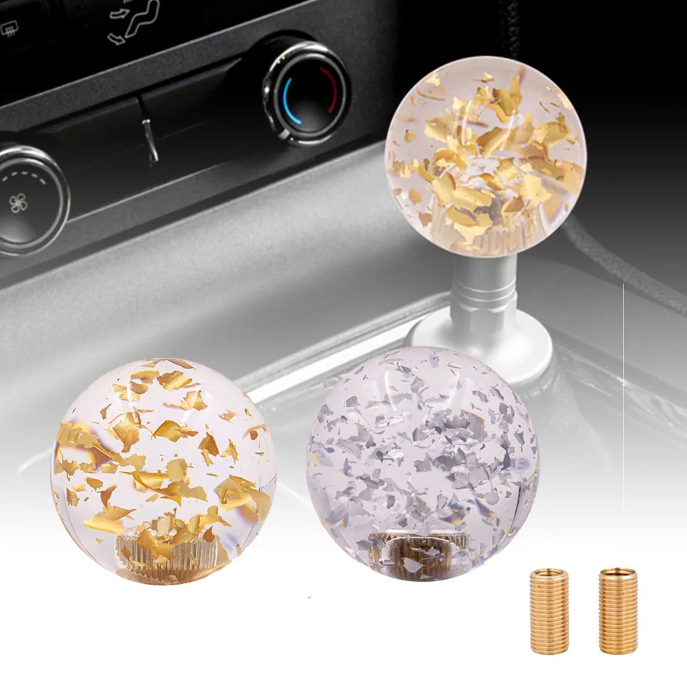 Universal52MMJDMCrystalBallGlitterShiftKnobTransparentround