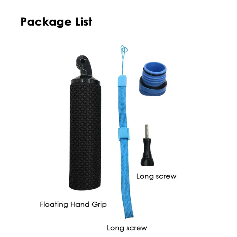 Waterproof Floating Hand Grip For Gopro Hero 8 7 6 5 Xiaomi Action Camera Kit with wrist strap Carabiner For Water Sport Camera-5
