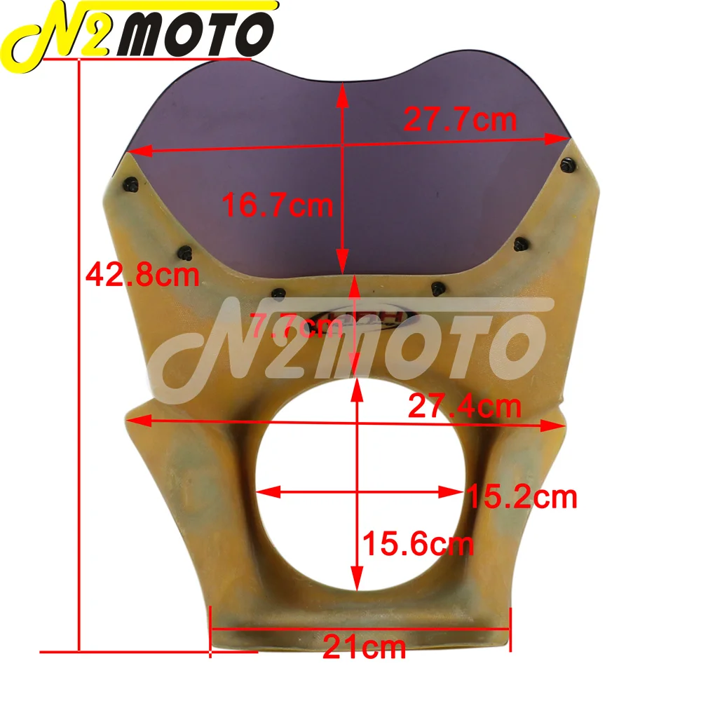 Красный мотоцикл 6 &quotфара обтекатель фары капот лобовое стекло для Suzuki EN125 GSX125