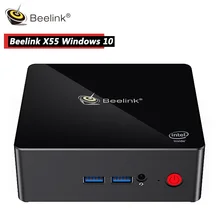 Мини-ПК Beelink Gemini X55 8GB 128GB GEMINI LAKE Pentium J5005 UHD 2,4 GHz+ 5GHz wifi 1000Mbps BT4.0Support 4K 60H Tv Box