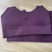 Las mujeres de Yoga Fitness conjunto gimnasio sin costuras de Bras + polainas + Camisetas fitness deportes ropa de entrenamiento, carrera, Yoga traje de ropa deportiva