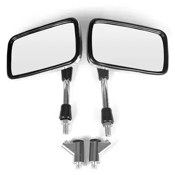 

Motorcycle Rearview Mirror Retro Square Rearview Mirror for Honda for Kawasaki