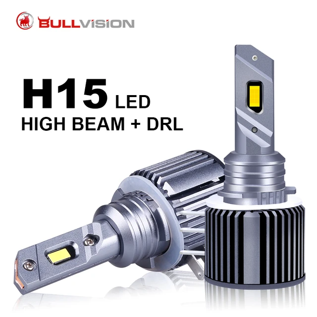 2x H15 LED Bulb 80W 20000LM CSP Car Headlight High Beam Day Driving Running  Light 12V 6000K White Auto Lamp For VW Audi - AliExpress