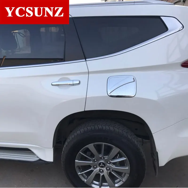 2016 2017 для Mitsubishi Pajero Спортивная внешняя часть хромированная крышка газового бака