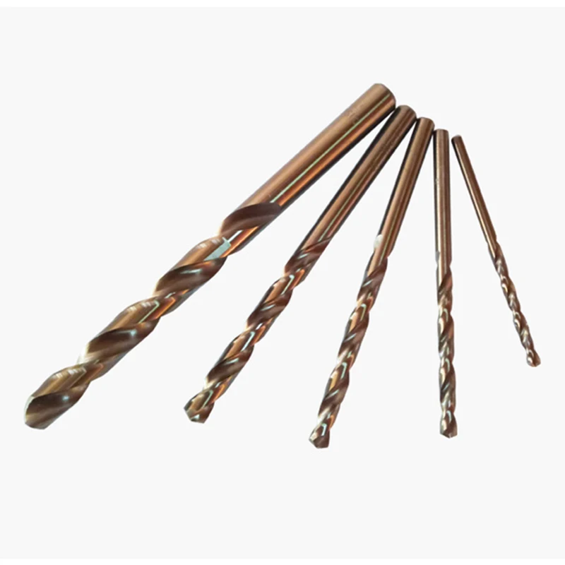 5Pcs High Hardness Cobalt Twist Drill Bits HSS Co Steel Straight Shank Diameter 1mm2mm3mm4mm5mm Twist Drill Bit Power Tools (1)