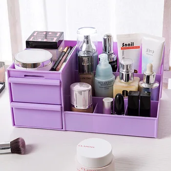 

Desktop Cosmetics Accept Box Student Skin Care Products Dressing On The Table Dormitory Arrangement Lipstick Luggage Carrier