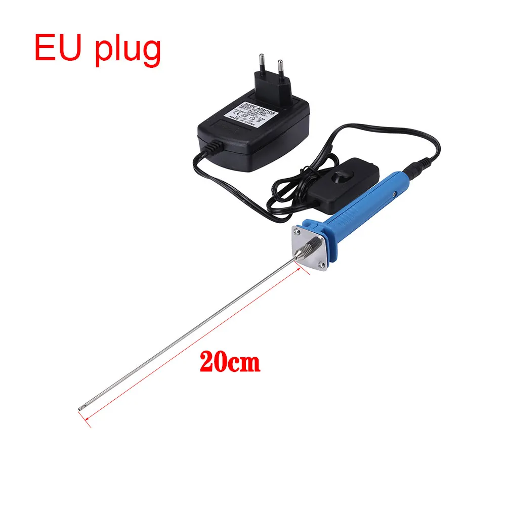 EU plug 15cm 110/220 В пенный резак 10 см электрическая нагревательная ручка Cortador для пенистый полистирол KT пластина пластик DIY творческие инструменты для изготовления моделей - Цвет: EU plug 15cm