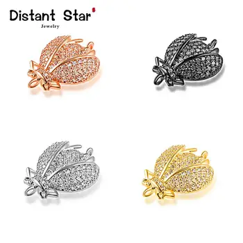 

21*14mm Insect Exquisite Jewelry Accessories Diy Bracelet Necklace Jewelry Making Copper Cubic Zirconia Connector Gift Hole