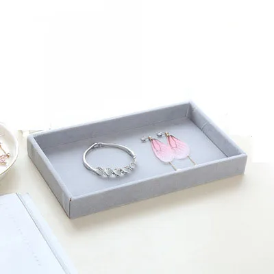 Jewelry Tray-1 Модные Акриловые украшения коробка для хранения ювелирных изделий лоток Дисплей Кольцо Серьги чехол ожерелье кулон дисплей шкатулка Органайзер - Цвет: Jewelry Tray-1