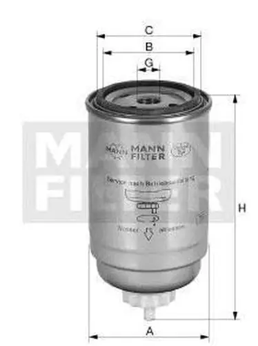 Mann WK965X Фильтр топливный