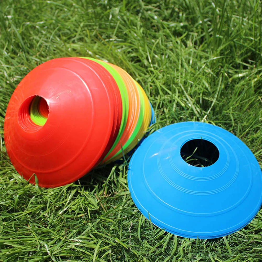 10 Pcs Soccer Training Sign Dish Pressure Resistant Cones Marker DisES 