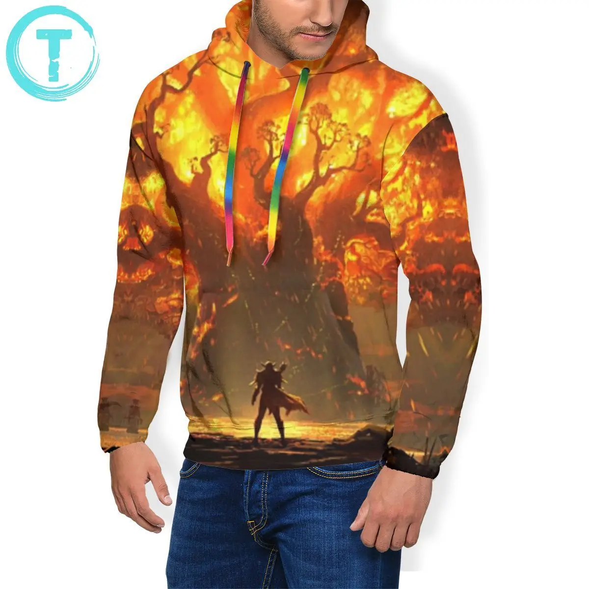 Толстовка с капюшоном Horde полиэстер Зимний пуловер худи X Grey длинным рукавом