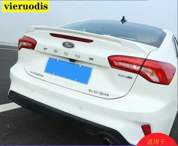 

For Ford Focus Spoiler 2019+ Focus High Quality ABS Material Car Rear Wing Primer Color Rear Spoiler M4 style