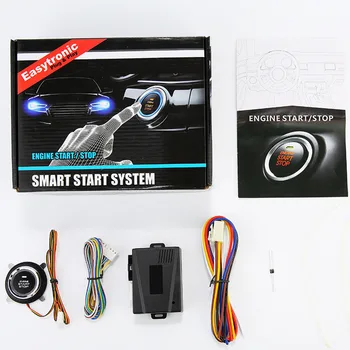 

One-Key Auto Start Car Stop Button With Autostart Finger Engine Lock Control Starter Keyless Entry Ignition System 12V Universal