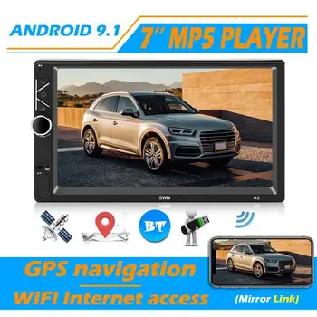 

Double DIN Car Stereo 7 inch Touch Screen Android 9.1 Bluetooth GPS Radio Receiver Car Intelligent System Multimedia