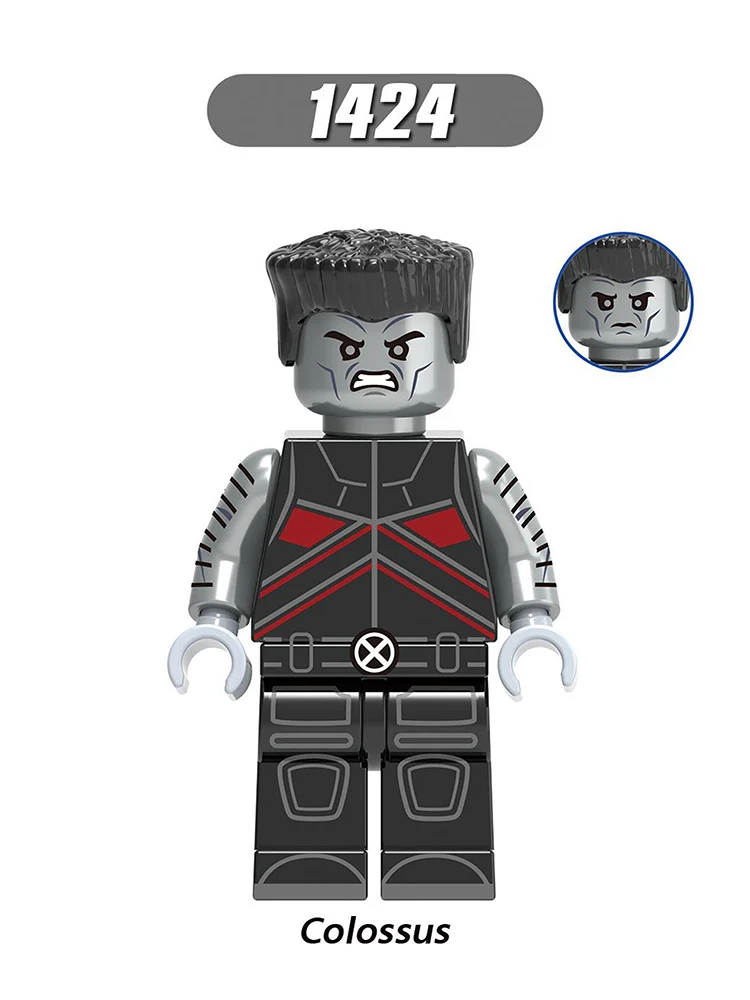 

Single Sale Legoeinglys Super Heroes Marvel Figure Colossus Sentinel psylocke Building Blocks Bricks dolls Toys children Gifts