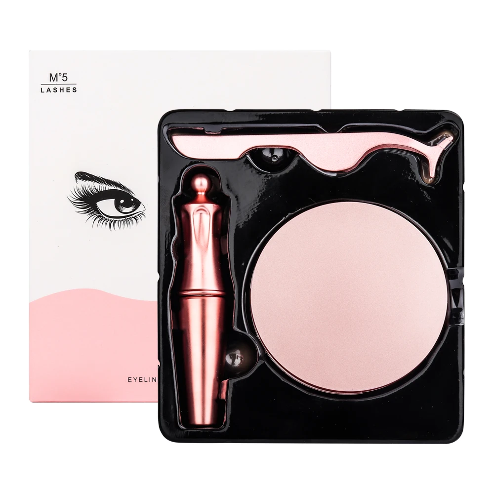 Магнитные накладные ресницы без клея полный глаз 5 магнитов Многоразовые