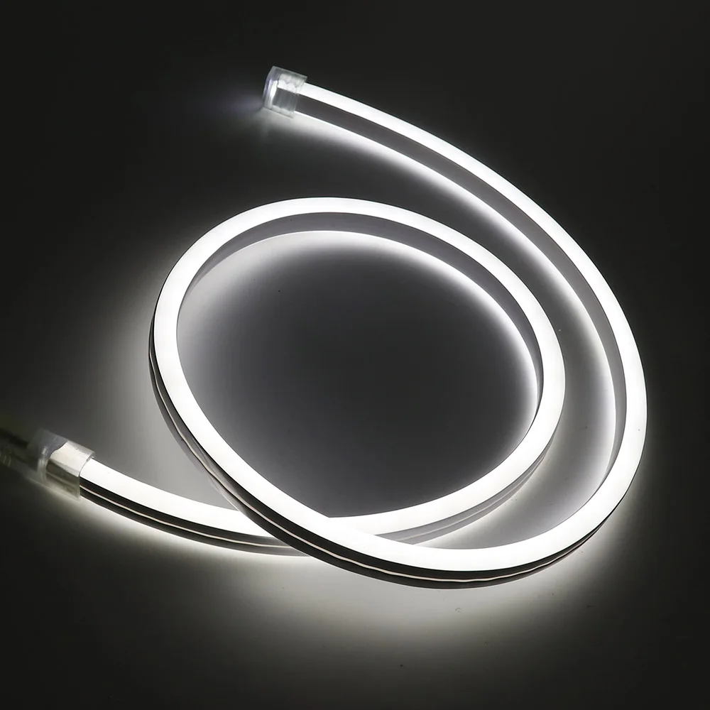 Двухсторонняя неоновый светильник Светодиодные ленты 220V AC 2835 120 ...