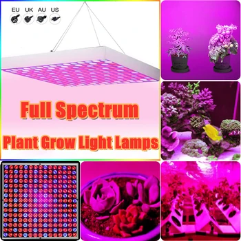 

Junejour Plant Growth Lamp Plant Fill Light Lamp 45W/50W 225LED Panel Shell Red Blue Plant Spot Light Ceiling Down Lights