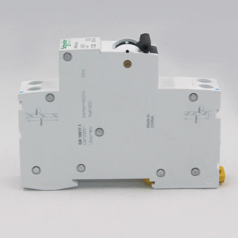 Тип C AC 1P+ N 6A 10A 16A 20A 25A 32A iDPNa Vigi мгновенная миниатюрная защита от утечки автоматический выключатель A9D91620