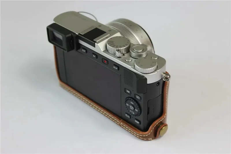 Сумка для камеры из искусственной кожи, чехол на половину тела для Leica D-LUX7 D-LUX 7 D7 с отверстием для батареи