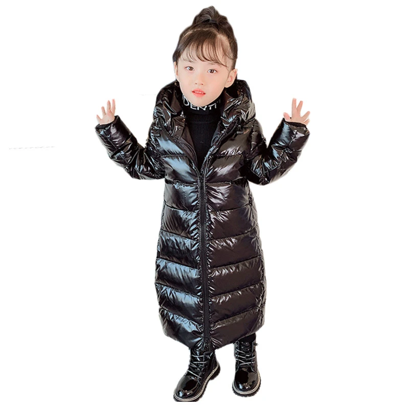 Black shiny coat girls Outlet
