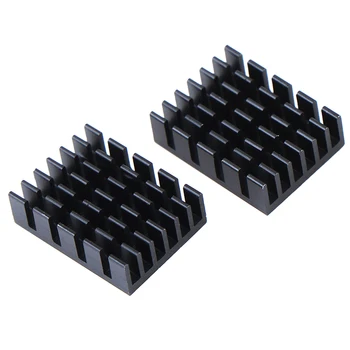 

5Pcs 19*14*6mm black slot Aluminium Heat sink cooler cooling radiator