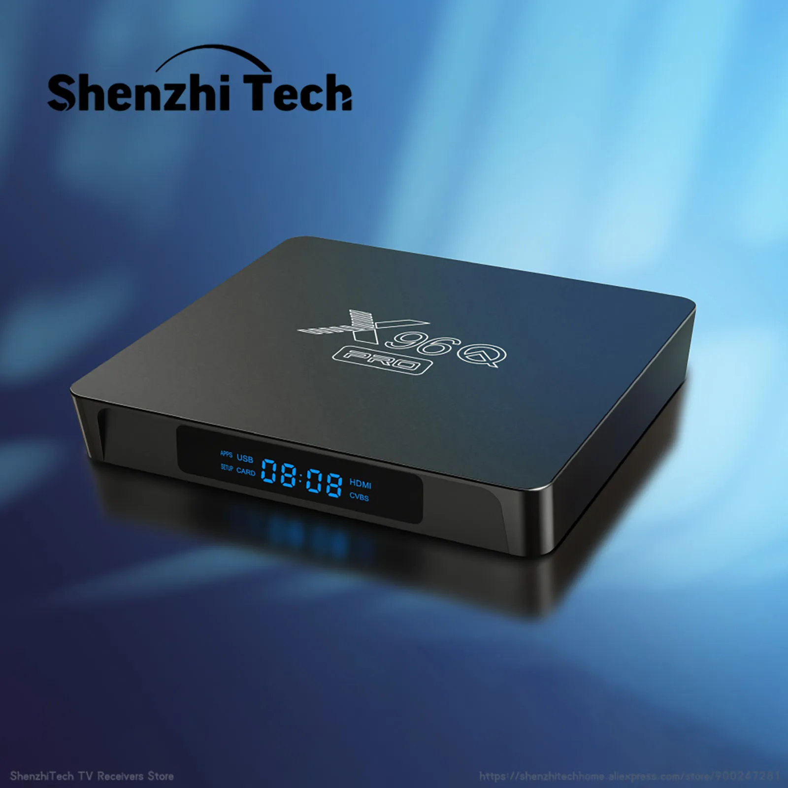 ТВ-приставка X96 Q PRO 4K на Android 10 с четырехъядерным процессором Wi-Fi умная умный