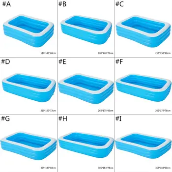 

Inflatable Pool Family Swimming Center Inflatable Swimming Children’s Pool Rectangular Paddling Pool Suitable
