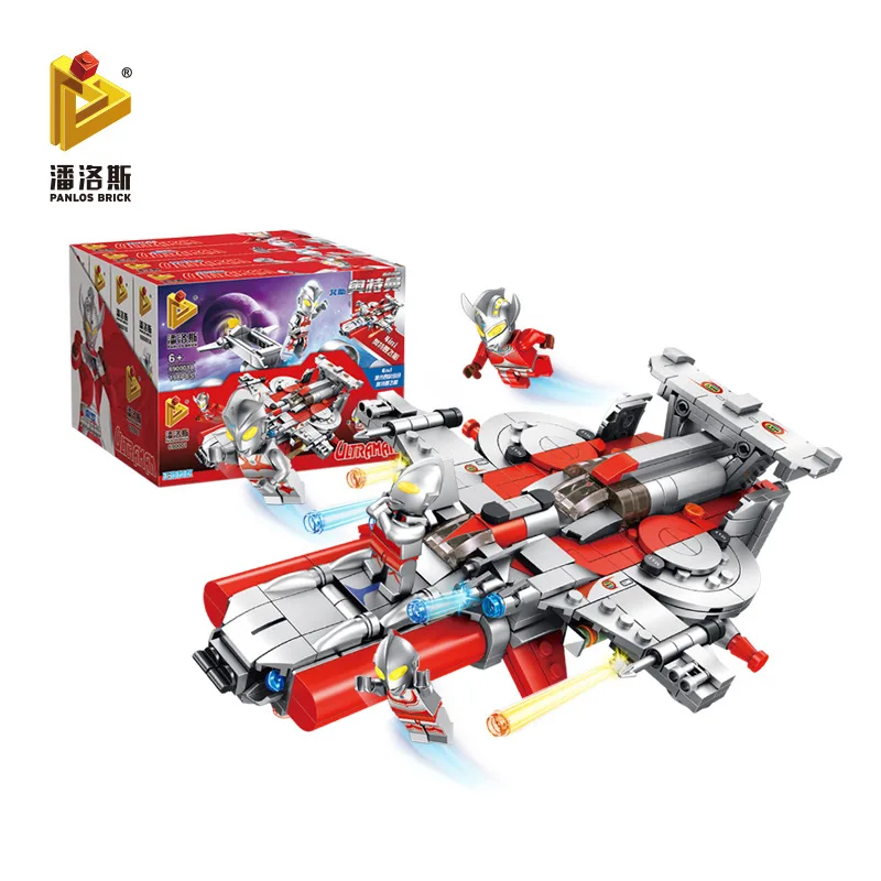 

Pan luo si Genuine Authorized Ace Primary Jack Taylor Altman Spaceship Children Fight Inserted DIY Building Blocks Toy
