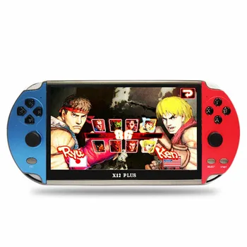 

7 inch large screen handheld game console mini arcade 8 emulators retro PSP handheld X12PLUS FC GBA