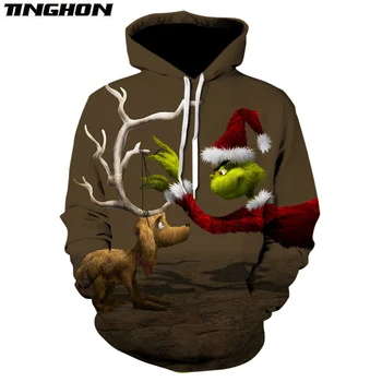 

Movie The Grinch 3d Printing Sweatshirt Hip Hop Streetwear Coat hoodie men Fashion Casual Harajuku funny mens Hoodies 6XL 7XL
