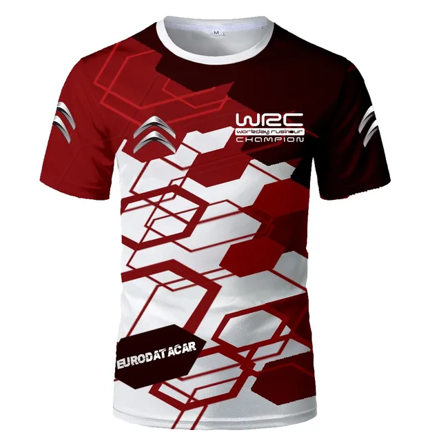 Car Icon Men'S T-Shirt 3d Printing Short-Sleeved Red Racing Logo Pattern O-Neck Oversized T-Shirt For Men And Women Sportswear ZJC-JTCB-011