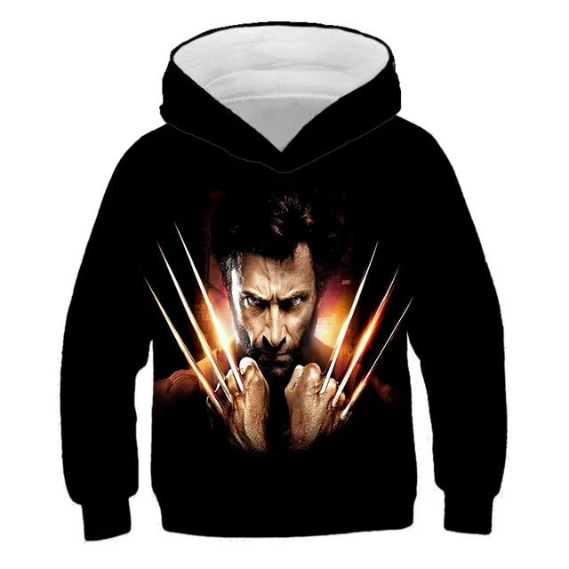 Children Harajuku Cartoon Hoodies Super-Hero Hulk- Spidermαn Clothes Boy Girl 3D Hooded Sweatshirts Kids Autumn Spring Pullover s1326