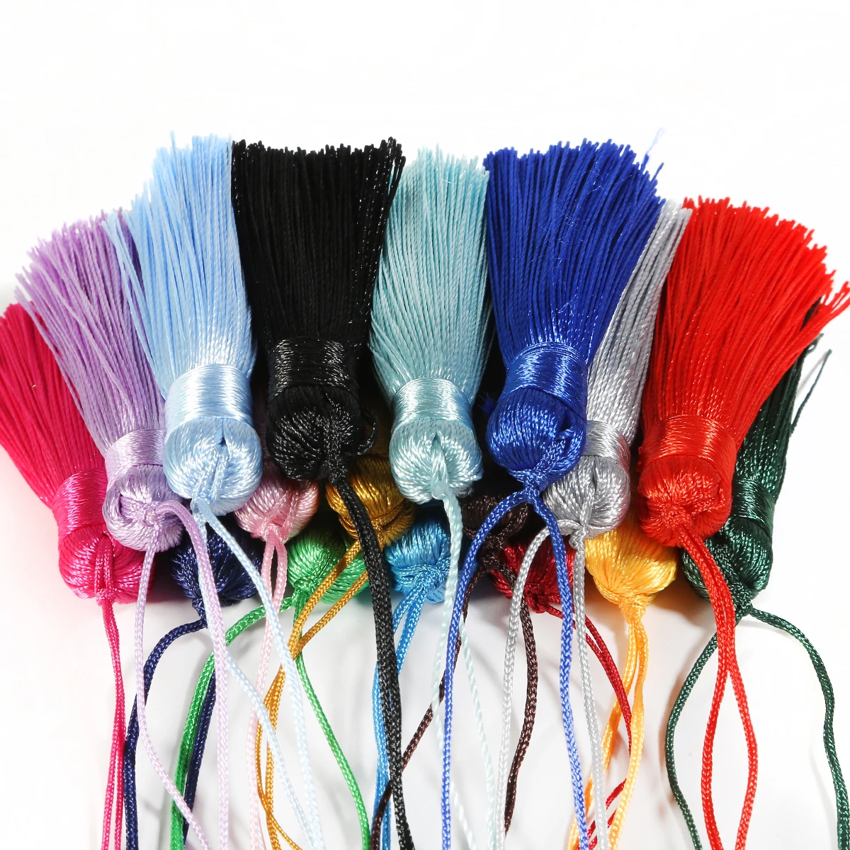 

New 5.5cm Multicolor Tassel Fringe for Curtain 1PCS Silk Tassel for Jewelry Accesorries Jewelry Making Bag Fringe Trim
