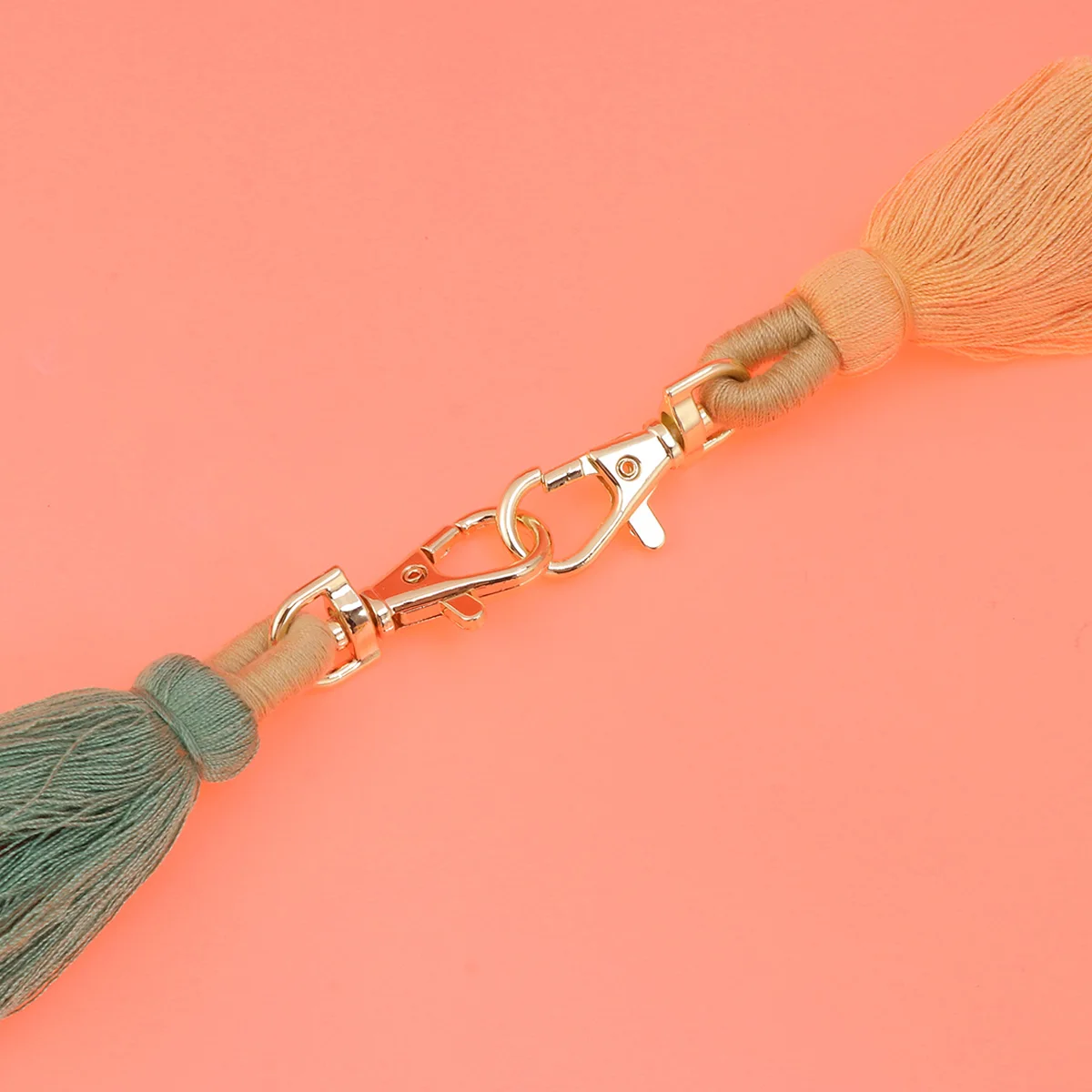 6Pcs Tassel Keychains Multilayer Colorful Charming Bohemia Style Hanging Pendant Keyring for Handbag Purse Wallet