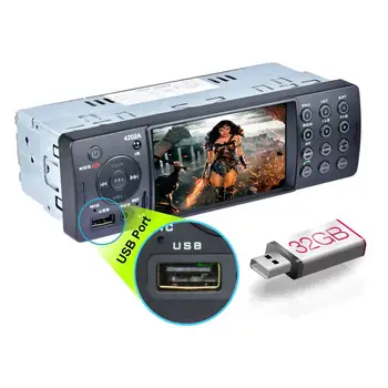 

4.1 Inch 1Din Car MP5 Player Digital Stereo MP3 FM Radio for WINCE bluetooth Hands-free Support Rear View Camera Input