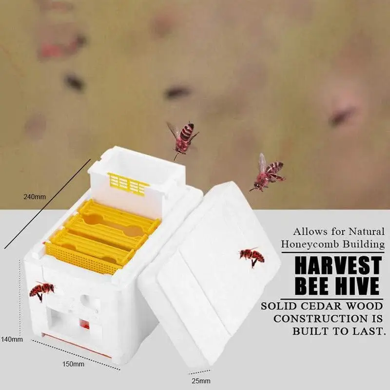 High-density Plastic Harvest Beehive Pollination Beekeeping Bee Foam King M P6M3 